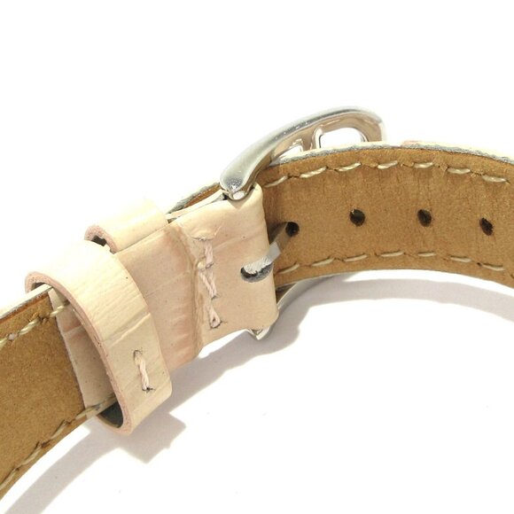 Auth HERMES H Watch HH1.210 2****** Light Pink Women's Wrist Watch - Picture 11 of 12